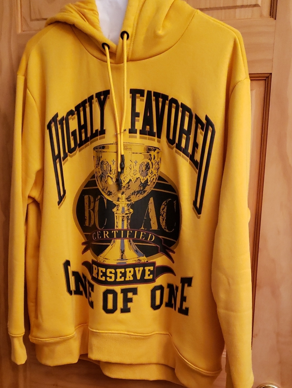 Certified International Yellow Graphic Hoodie Pullover